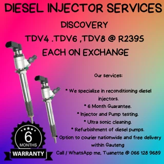 Discovery Tdv4,tdv6,tdv8 Diesel Injectors For Sale On Exchange Or To Recon