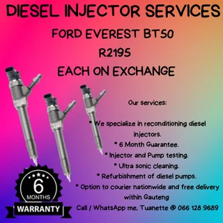 Ford Everest Bt50 Diesel Injectors For Sale On Exchange Or To Recon