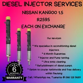 Nissan Kangoo1.5 Diesel Injectors For Sale On Exchange Or To Recon
