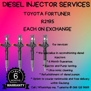 Toyota Fortuner Diesel Injectors For Sale On Exchange