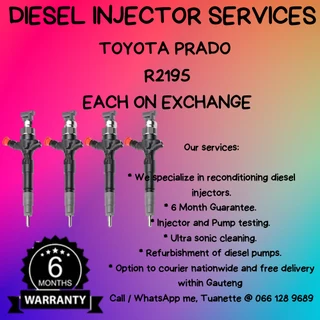 Toyota Prado Diesel Injectors For Sale On Exchange