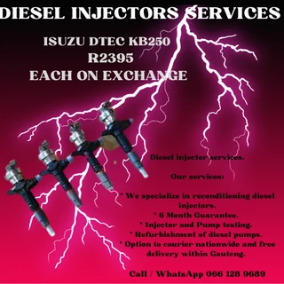 Isuzu Dtec Kb 250 Diesel Injectors For Sale On Exchange