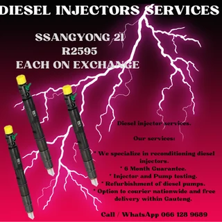 Ssangyong 2l Diesel Injectors For Sale On Exchange Or To Recon