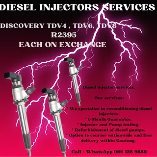 Discovery Tdv4,tdv6,tdv8 Diesel Injectors For Sale On Exchange Or To Recon