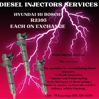 Hyundai H1 Bosch Diesel Injectors For Sale On Exchange Or To Recon