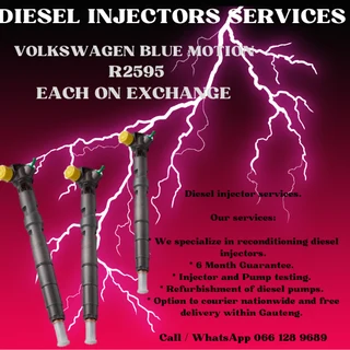 Volkswagen Blue Motion Diesel Injectors For Sale With Warranty