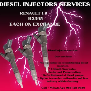 Renault 1.9 Diesel   injectors For Sale With Warranty