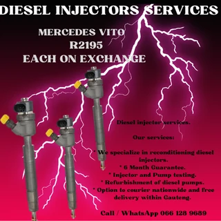 Mercedes Vito Diesel Injectors For Sale With Warranty