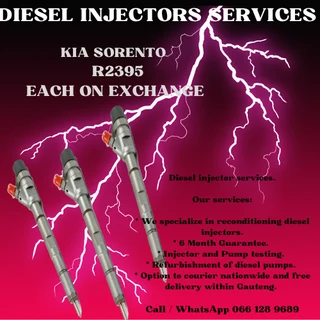 Kia Sorento Diesel Injectors For Sale With Warranty