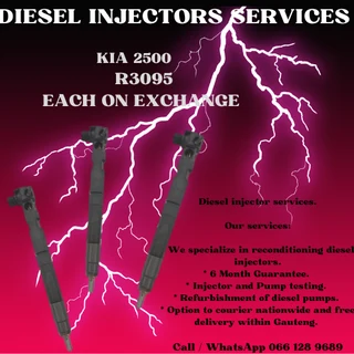 Kia 2500 Diesel Injectors For Sale With Warranty