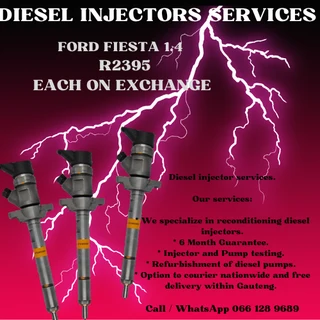 Ford Fiesta 1.4 Diesel Injectors For Sale With Warranty