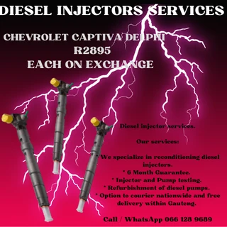 Chevrolet Captiva Delphi Diesel Injectors For Sale With Warranty
