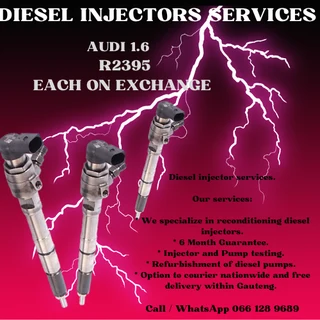 Audi 1.6 Diesel Injectors For Sale With Warranty
