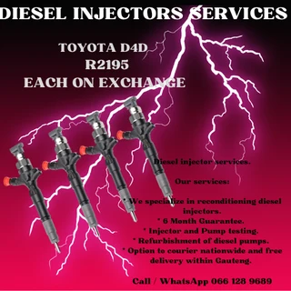 Toyota D4d Diesel Injectors For Sale On Exchange Or To Recon