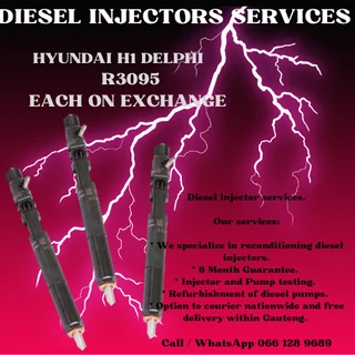 Hyundai H1 Delphi Diesel Injectors For Sale On Exchange Or To Recon