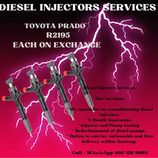 Toyota Prado Diesel Injectors For Sale On Exchange Or To Recon