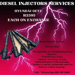 Hyundai Getz Diesel Injectors For Sale On Exchange With Warranty