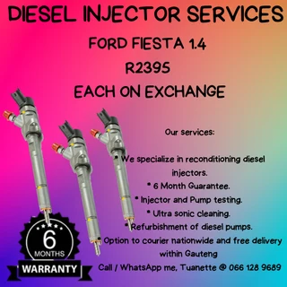 Ford Fiesta 1.4 Diesel Injectors For Sale On Exchange With Warranty