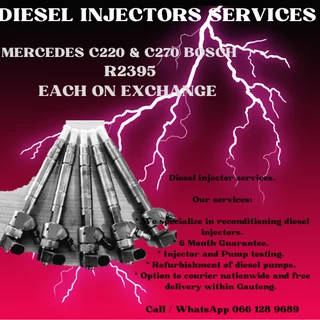 Mercedes C220 & C270 Bosch Diesel Injectors For Sale On Exchange With Warranty