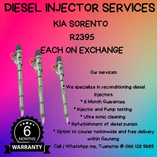 Kia Sorento Diesel Injectors For Sale On Exchange With Warranty