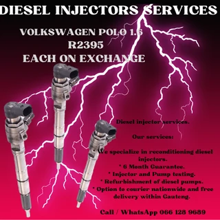 Volkswagen Polo 1.6 Diesel Injectors For Sale On Exchange Or To Recon