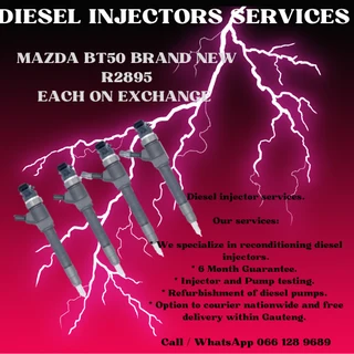 Mazda Bt50 Brand New Diesel Injectors For Sale On Exchange Or To Recon