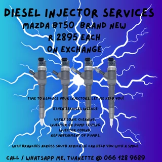Mazda Bt 50 Brand New Diesel Injectors For Sale On Exchange Or To Recon