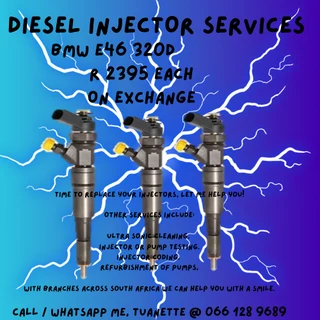 Bmw E46 320d Diesel Injectors For Sale On Exchange Or To Recon