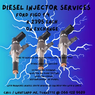 Ford Figo 1.4 Diesel Injectors For Sale On Exchange Or To Recon