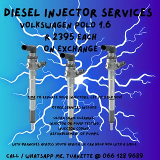Volkswagen Polo 1.6 Diesel Injectors For Sale On Exchange Or To Recon