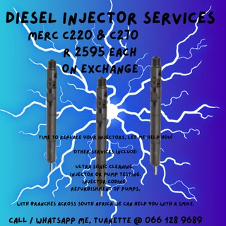 Mercedes C220 & C270 Delphi Diesel Injectors For Sale On Exchange Or To Recon