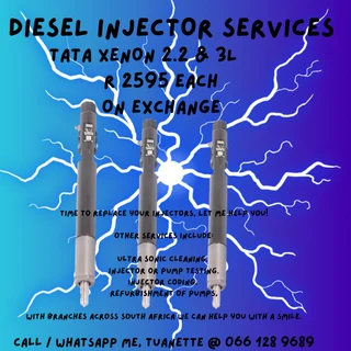 Tata Xenon 2.2 & 3l Diesel Injectors For Sale On Exchange Or To Recon