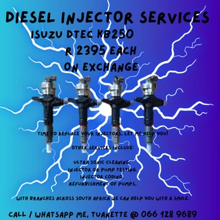 Isuzu Dtec Kb250 Diesel Injectors For Sale On Exchange