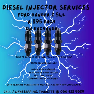 Ford Ranger 2.5wl Diesel Injectors For Sale On Exchange