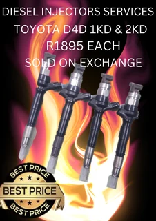 Toyota D4d 1kd &amp; 2kd Diesel Injectors For Sale On Exchange