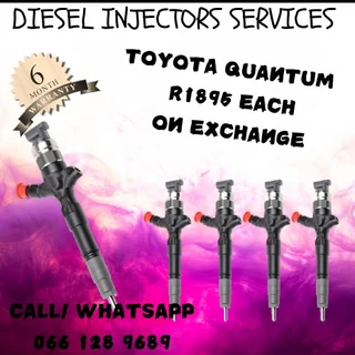 Toyota Quantum Diesel Injectors For Sale On Exchange Or To Recon