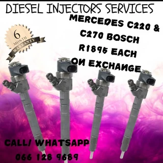 Mercedes C220 & C270 Bosch Diesel Injectors For Sale On Exchange Or To Recon