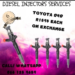 Toyota D4d Diesel Injectors For Sale On Exchange Or To Recon
