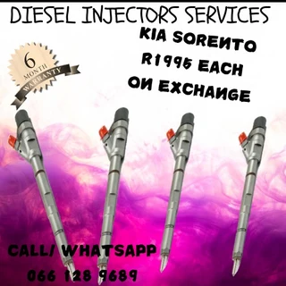 Kia Sorento Diesel Injectors For Sale On Exchange Or To Recon
