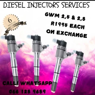 Gwm 2.5 & 2.8 Diesel Injectors For Sale On Exchange Or To Recon