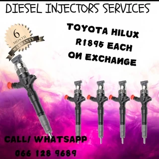 Toyota Hilux Diesel Injectors For Sale On Exchange Or To Recon