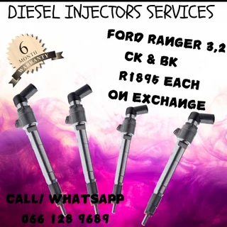 Ford Ranger 3.2 Ck & Bk Diesel Injectors For Sale On Exchange Or To Recon