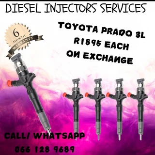 Toyota Prado 3l Diesel Injectors For Sale On Exchange Or To Recon