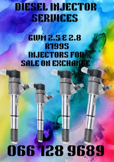 Gwm 2.5 & 2.8 Diesel Injectors For Sale On Exchange Or To Recon