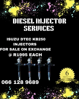 ISUZU DTEC KB250 DIESEL INJECTORS FOR SALE ON EXCHANGE OR TO RECON