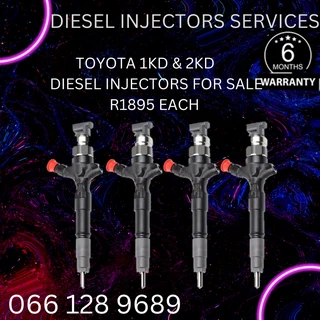 Toyota 1kd & 2kd Diesel Injectors For Sale On Exchange Or To Recon