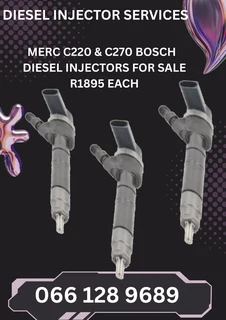 MERC C220 &amp; C270 BOSCH DIESEL INJECTORS FOR SALE ON EXCHANGE OR TO RECON