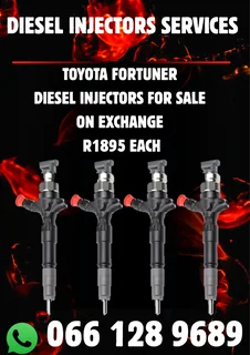 Toyota Fortuner Diesel Injectors For Sale On Exchange With Warranty & Copper Washers