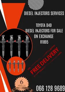 Toyota D4d Diesel Injectors For Sale On Exchange With Warranty Or To Recon