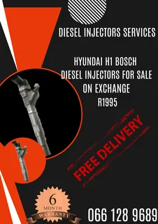 Hyundai H1 Bosch Diesel Injectors For Sale With Warranty Or To Recon